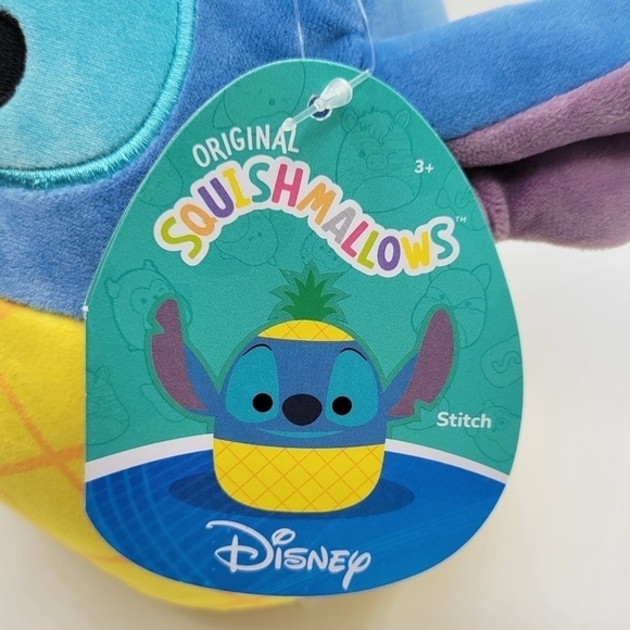 Squishmallows Disney Pineapple Stitch plush toy 6.5 Inch - Picture 5 of 8